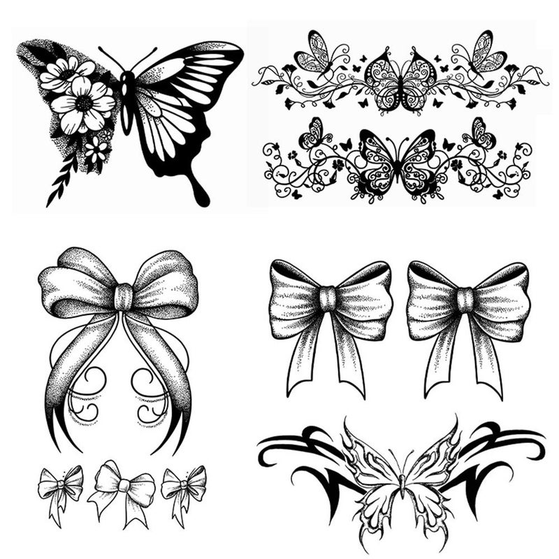 Waterproof, long-lasting, herbal, semi-permanent, plant-based sexy large-format fruit juice-inspired tattoo stickers (5 images)